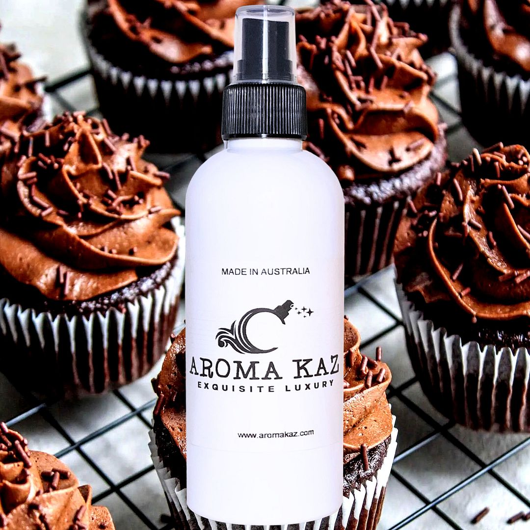 Creamy Chocolate Cupcakes Car Air Freshener Deodorizer Spray – Vegan, Cruelty-Free, Made in Australia - Long-Lasting Odor Eliminator for Smoke, Pets, Musty Smells – Perfect Gift for Car Lovers