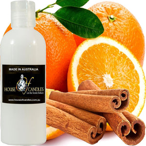 Cinnamon & Sweet Orange Scented Body Wash Shower Gel Skin Cleanser Liquid Soap