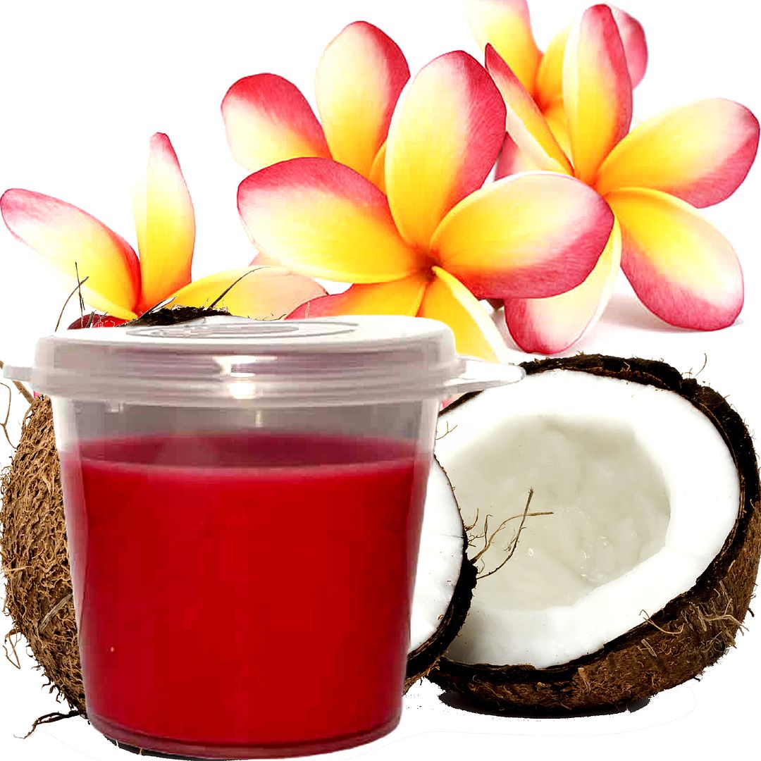 Coconut Frangipani Eco Soy Shot Pot Candle Wax Melts