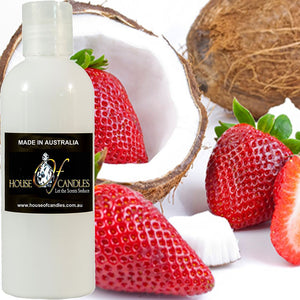 Coconut & Strawberry Scented Body Wash Shower Gel Skin Cleanser Liquid Soap