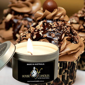 Creamy Chocolate Cupcakes Scented Eco Soy Tin Candles