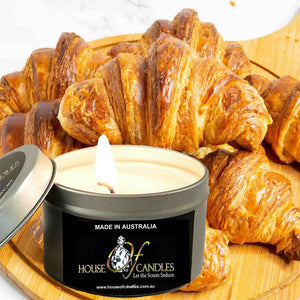 French Croissants Scented Eco Soy Tin Candles