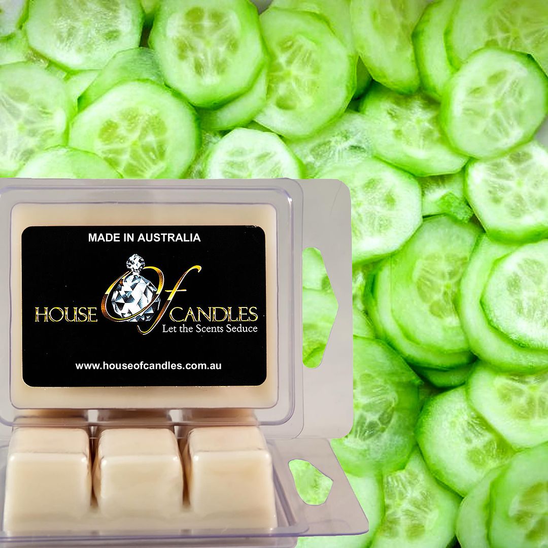 Fresh Cucumber Eco Soy Candle Wax Melts Clam Packs