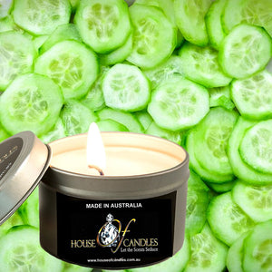 Fresh Cucumber Scented Eco Soy Tin Candles