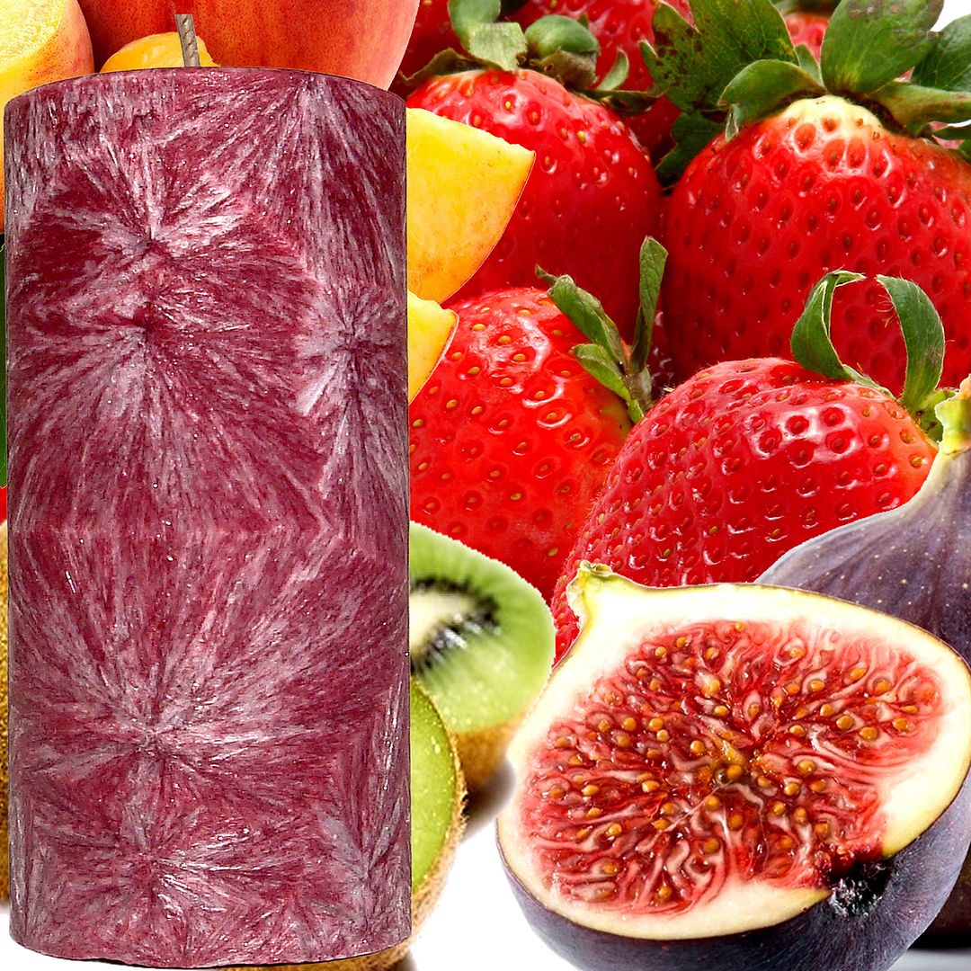 Fresh Fig Fatale Scented Palm Wax Pillar Candle