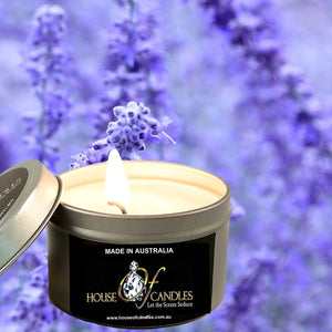 Fresh Lavender Scented Eco Soy Tin Candles