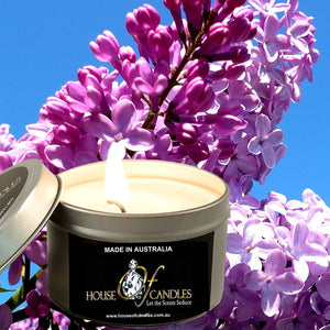 Fresh Lilac Scented Eco Soy Tin Candles
