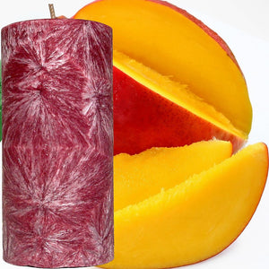 Fresh Mangoes Scented Palm Wax Pillar Candle