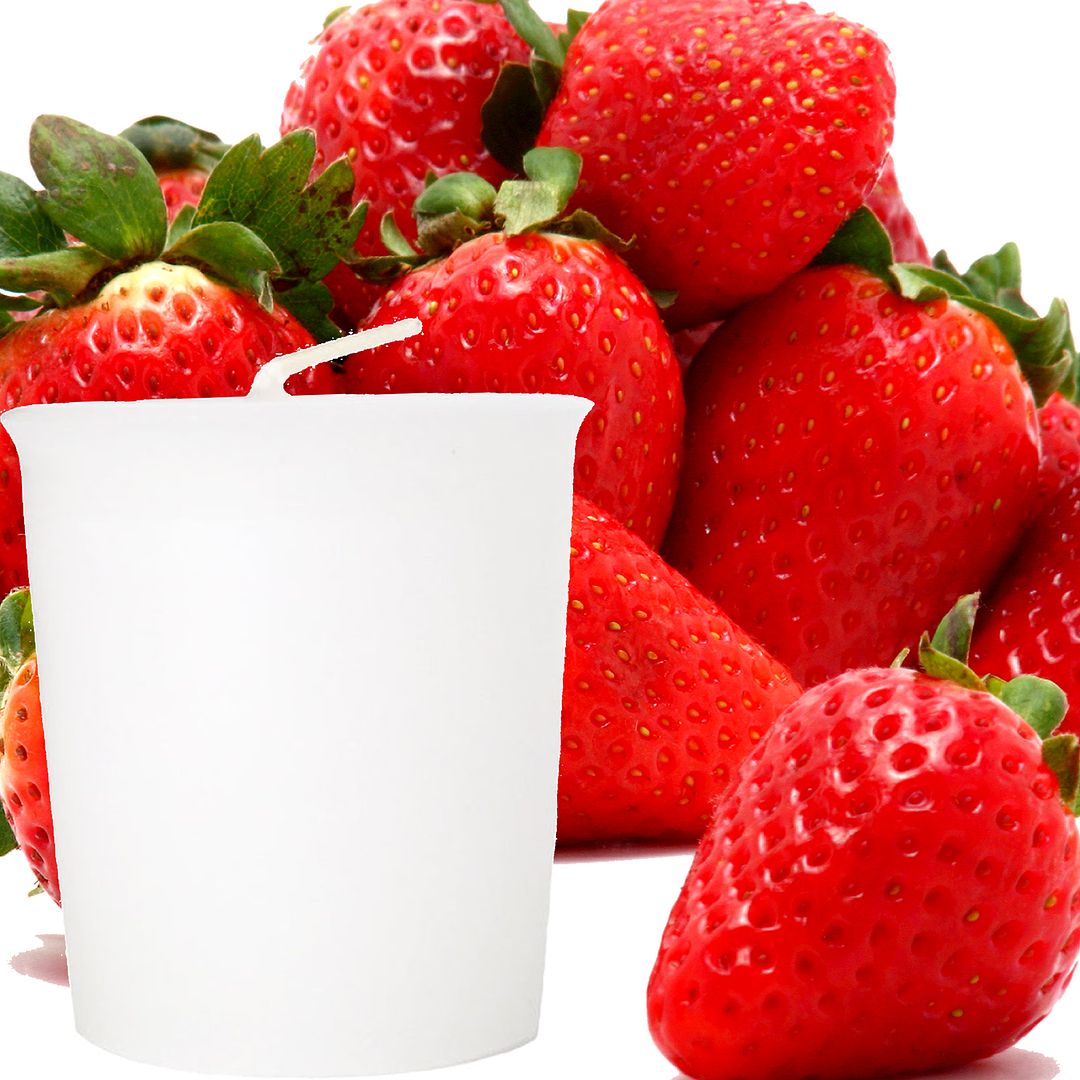 Fresh Strawberries Scented Votive Candles