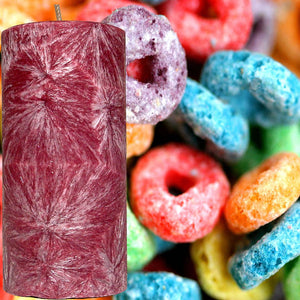 Fruity Rings Scented Palm Wax Pillar Candle