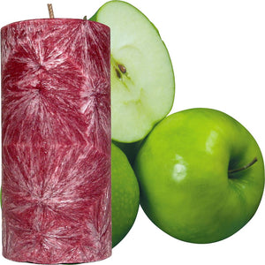 Green Apples Scented Palm Wax Pillar Candle