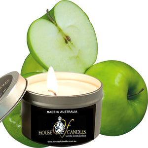 Green Apples Scented Eco Soy Tin Candles