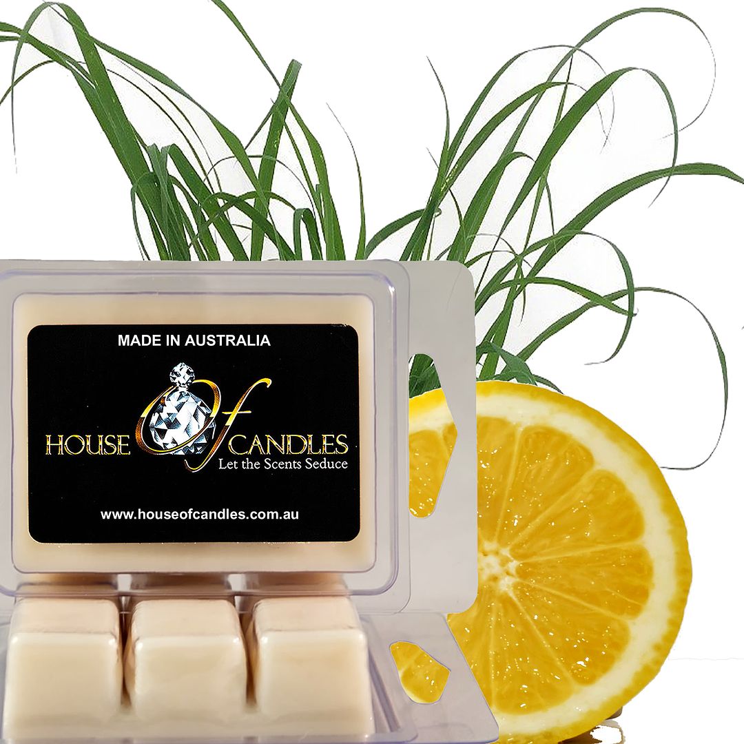Lemon Citronella Eco Soy Candle Wax Melts Clam Packs