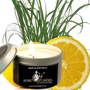 Lemon Citronella Scented Eco Soy Tin Candles