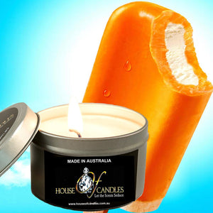 Orange Vanilla Dreamsicle Scented Eco Soy Tin Candles