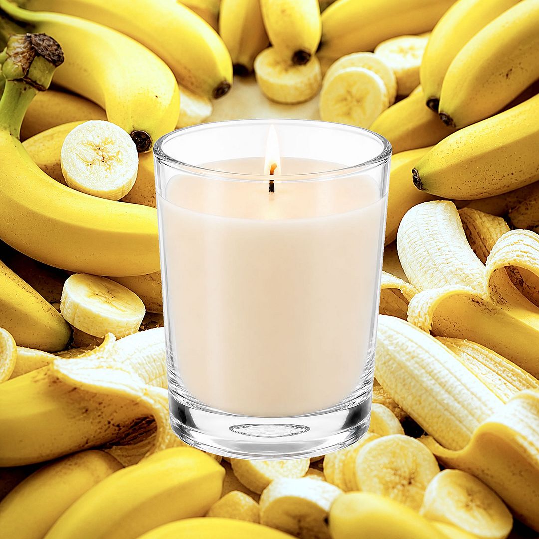 Fresh Bananas Scented Votive Candles eco soy plant based – vegan, cruelty-free featuring sweet ripe banana aroma, handmade in Australia.