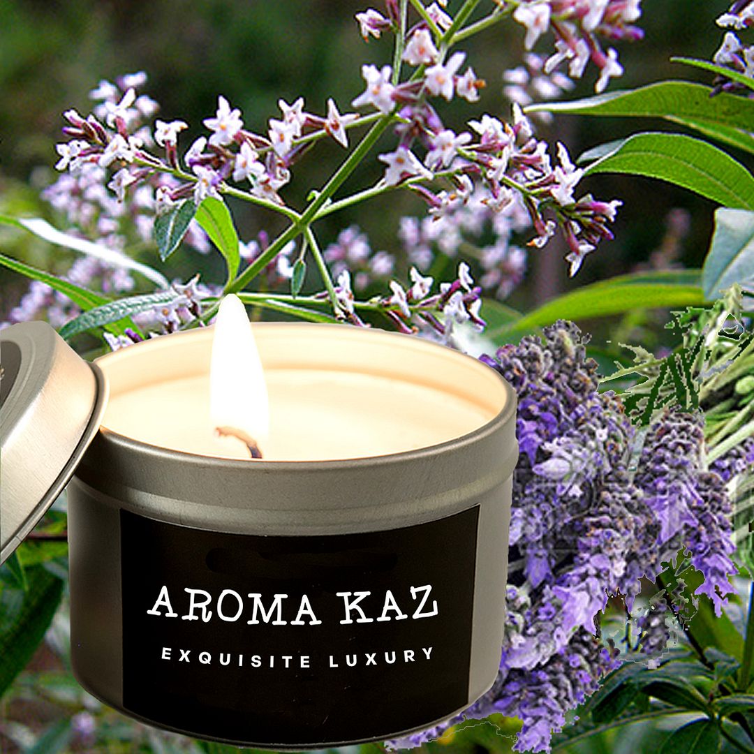 Lavender & Lemon Verbena Scented Eco Soy Tin Candles Hand Poured