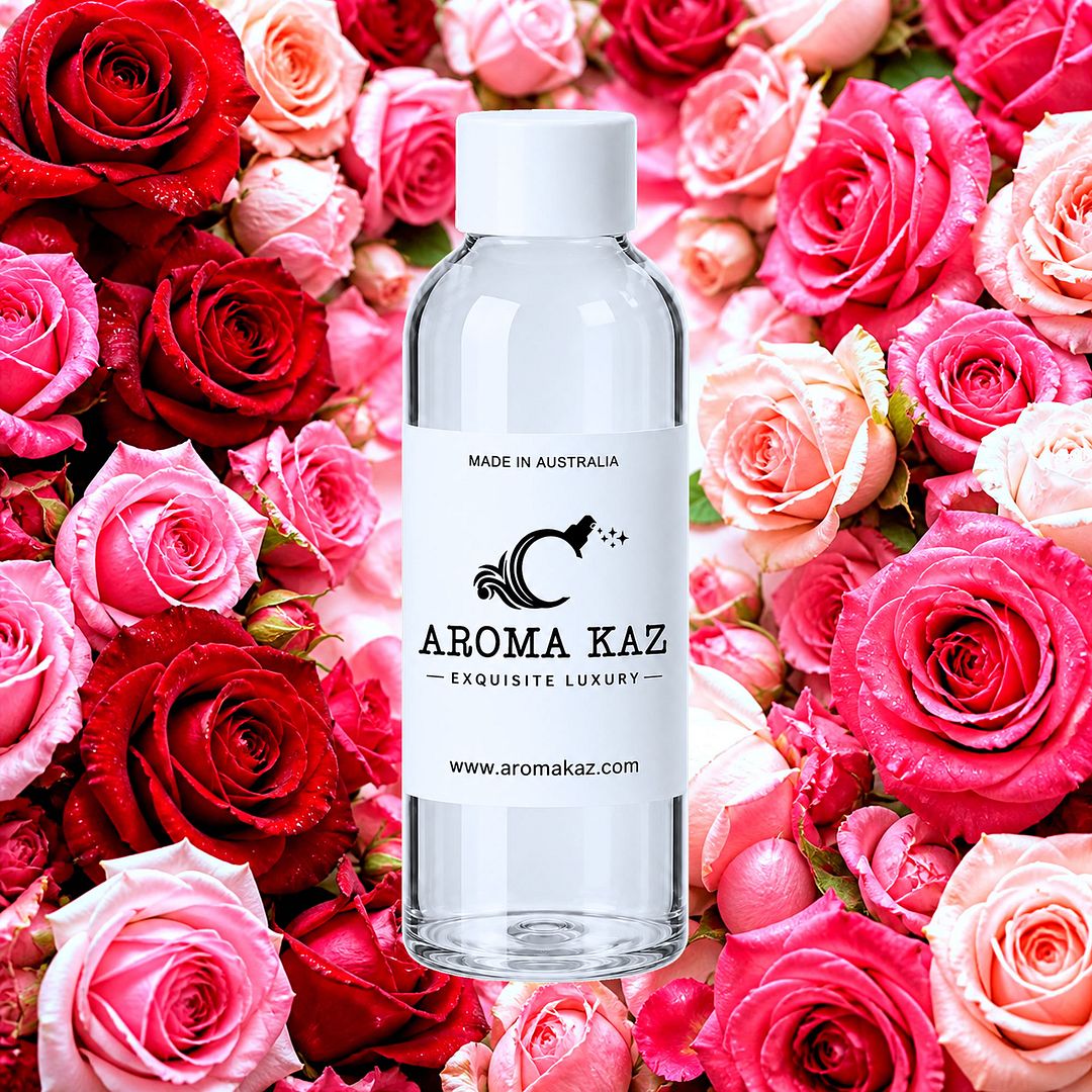 Fresh Roses fragrance oil for candle making, soap making and perfume blending – vegan, cruelty-free featuring soft fresh-cut roses, handmade in Australia.