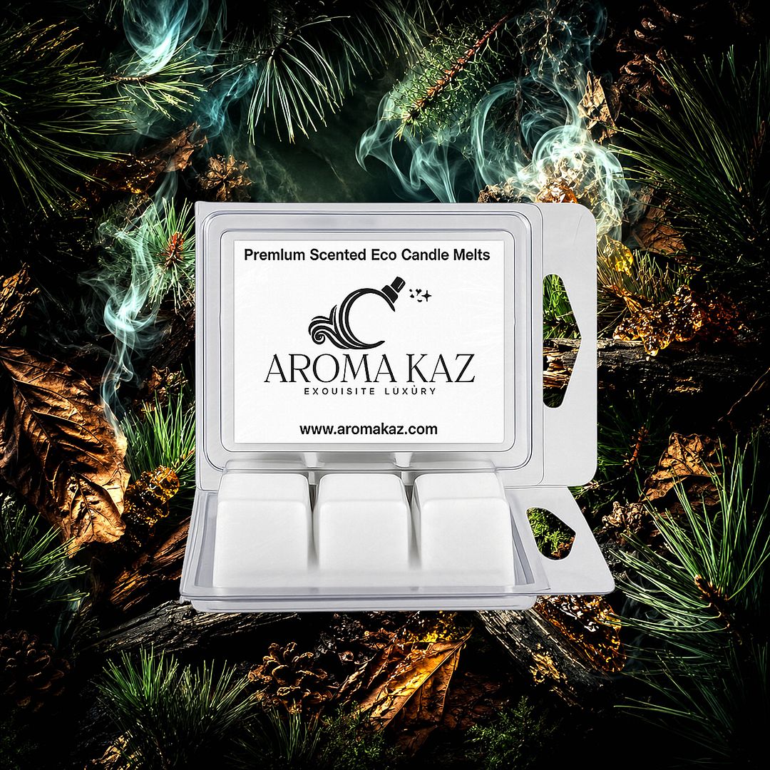 Tobacco Pines eco soy wax melts – vegan, cruelty-free featuring warm tobacco, earthy woods, and rustic pine notes, handmade in Australia.