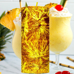 Pineapple Milkshake Scented Palm Wax Pillar Candle – Vegan, Cruelty-Free, Made in Australia - Long-Lasting Fragrance – Perfect for Weddings, Birthdays, Christmas Gifts & All Occasions