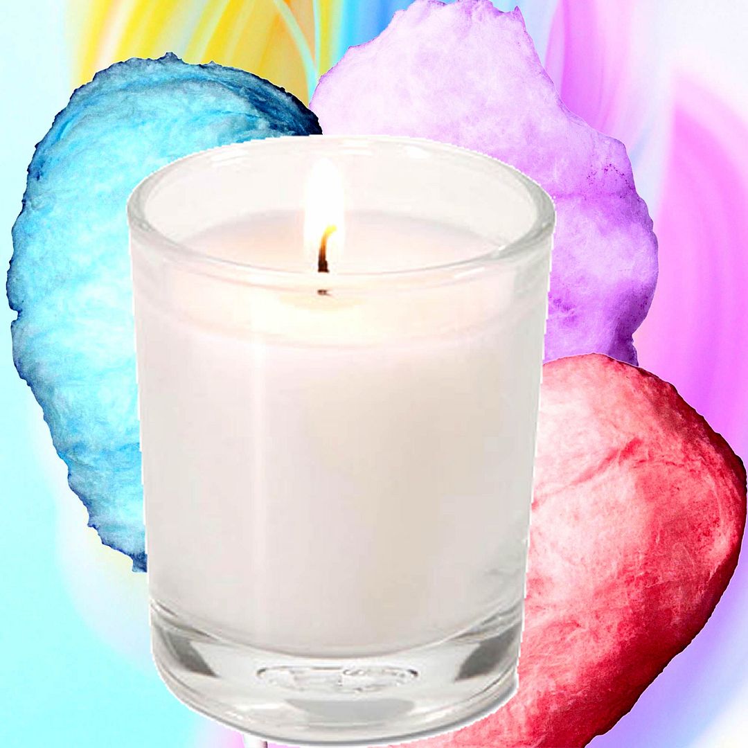 Cotton Candy Scented Eco Soy Votive Candles Hand Poured