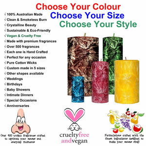 Scented Palm Wax Pillar Candle