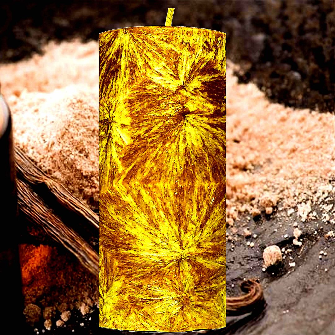 Vanilla Oud Scented Palm Wax Pillar Candle – Vegan, Cruelty-Free, Made in Australia - Long-Lasting Fragrance – Perfect for Weddings, Birthdays, Christmas Gifts & All Occasions