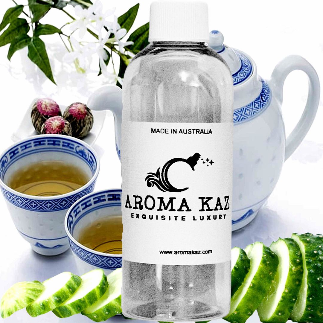 White Tea & Cucumber Vegan candle and soap making fragrance oil, cruelty-free and made in Australia. Ideal for DIY crafts, candles, soaps, bath body and home fragrance projects.