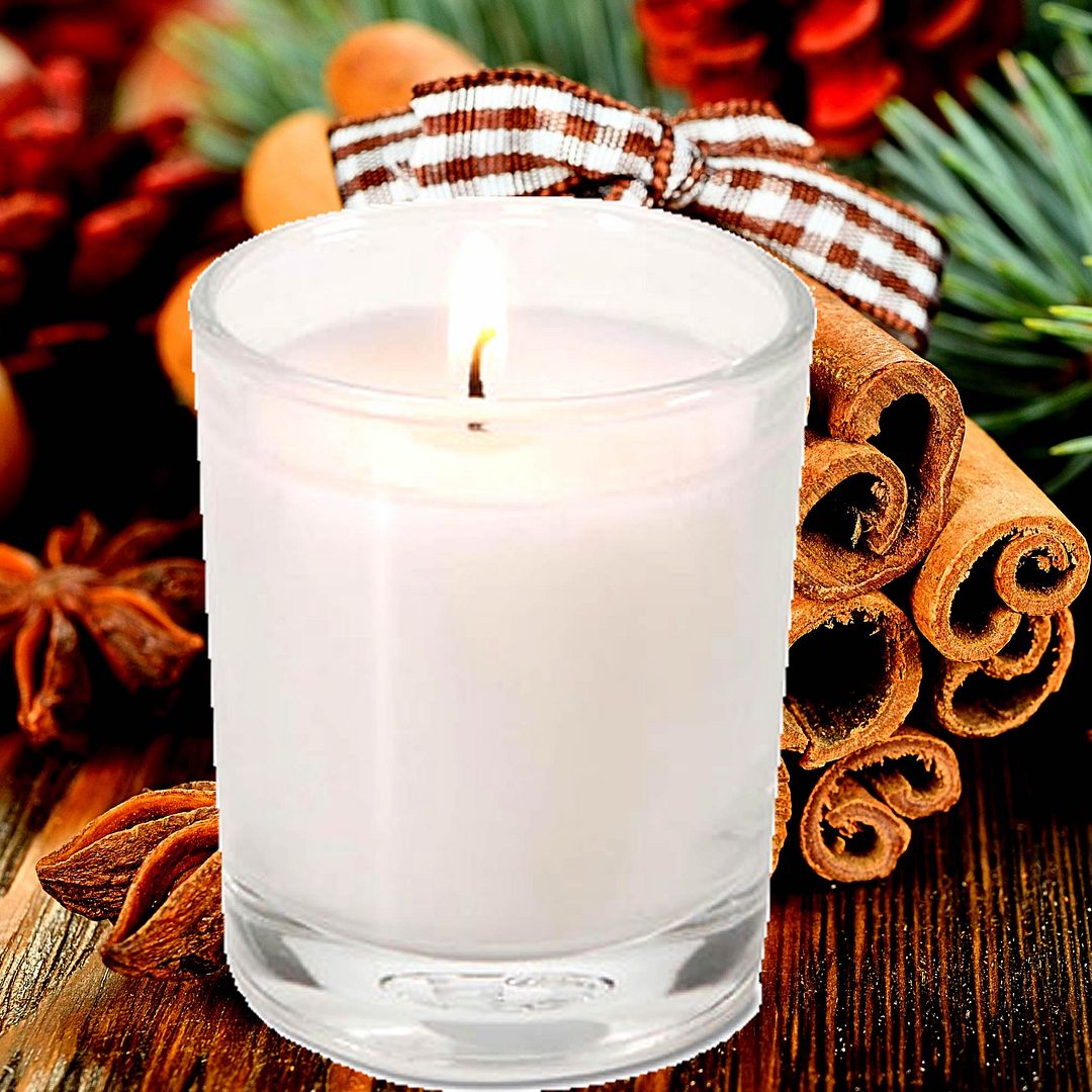 Cinnamon Spice Scented Eco Soy Votive Candles Hand Poured