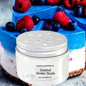 Blue Raspberry Cheesecake Scented Aroma Beads Room/Car Air Freshener