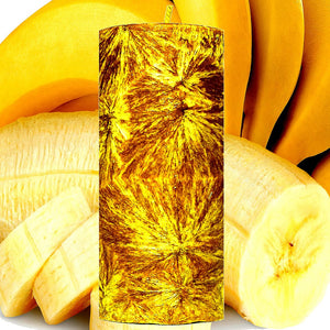 Fresh Bananas Scented Palm Wax Pillar Candle Hand Poured