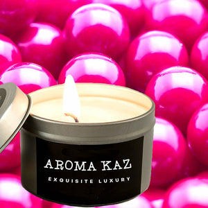 Cotton Candy Bubblegum Scented Eco Soy Tin Candles Hand Poured
