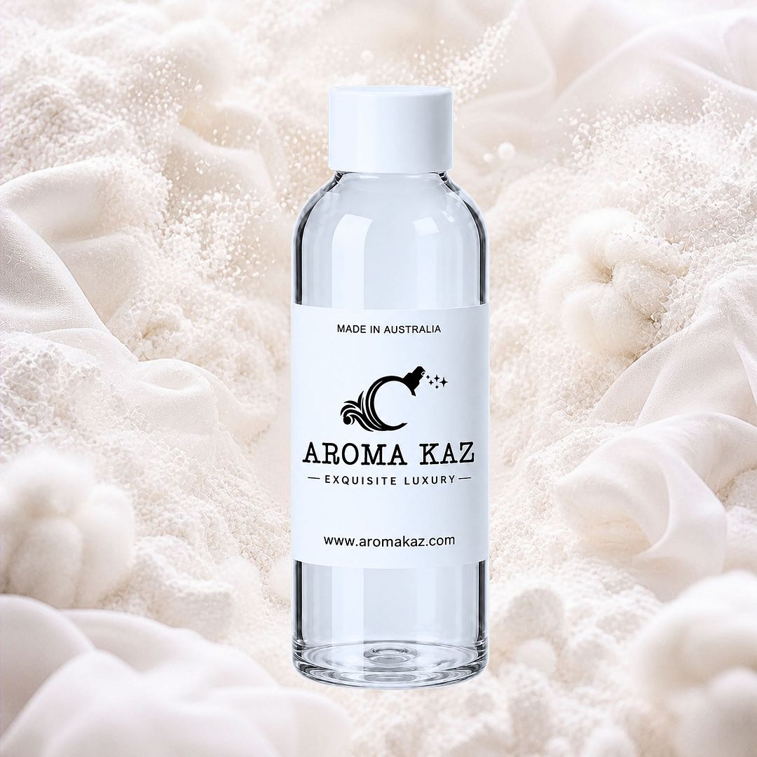 Baby Talc Powder fragrance oil for candle making, soap making and perfume blending – vegan, cruelty-free featuring soft clean powdery aroma, handmade in Australia.