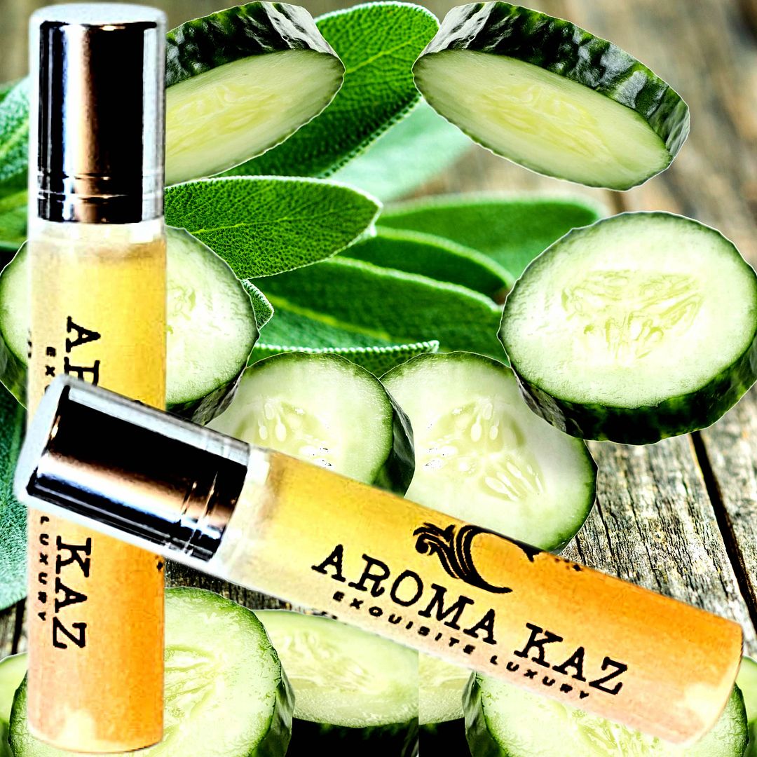 Cool Cucumber & Wild Sage Roll On Perfume Fragrance Oil