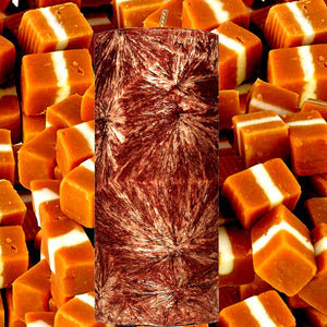 Brown Sugar Vanilla Caramel Scented Palm Wax Pillar Candle Hand Poured