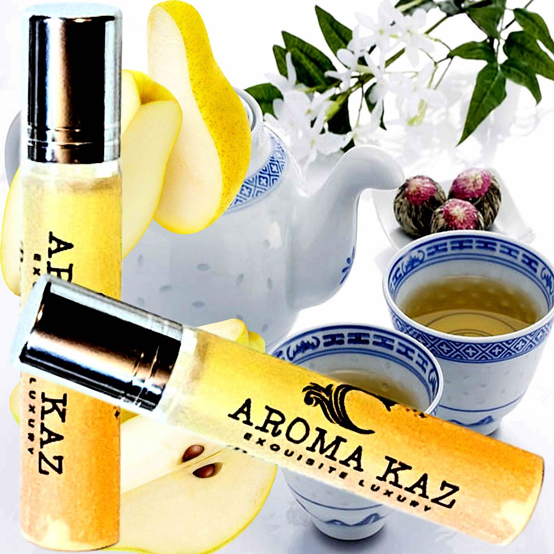 White Tea & French Pears Roll On Perfume Fragrance Oil