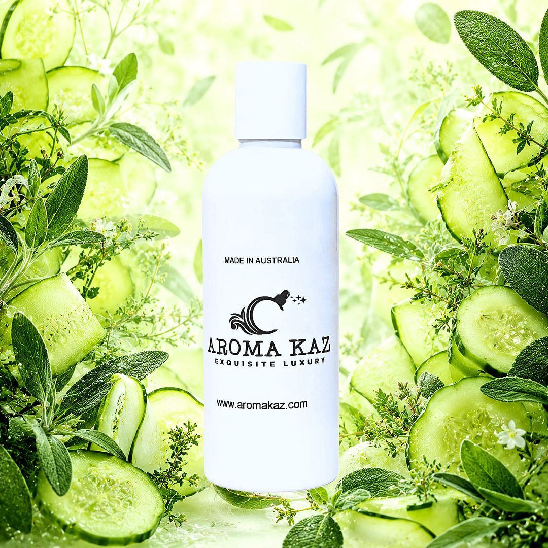 Cool Cucumber & Wild Sage Body Wash Shower Gel – vegan, cruelty-free featuring crisp cucumber and earthy sage notes, handmade in Australia.