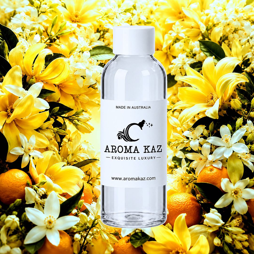 Ylang Ylang Neroli fragrance oil for candle making, soap making and perfume blending – vegan, cruelty-free featuring exotic ylang ylang and floral neroli blossoms, handmade in Australia.