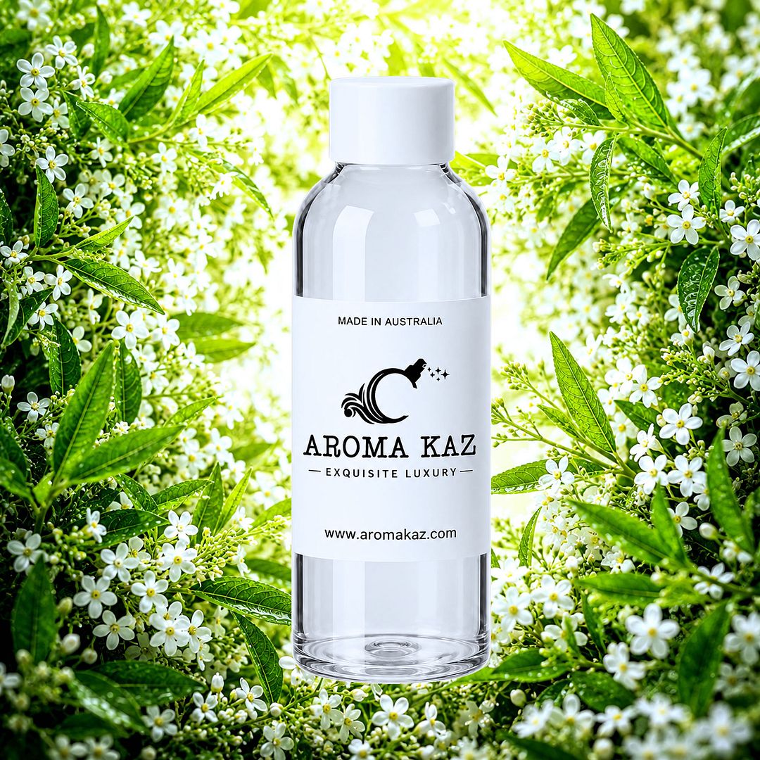 Lemon Verbena fragrance oil for candle making, soap making and perfume blending – vegan, cruelty-free featuring refreshing floral fresh verbena, handmade in Australia.