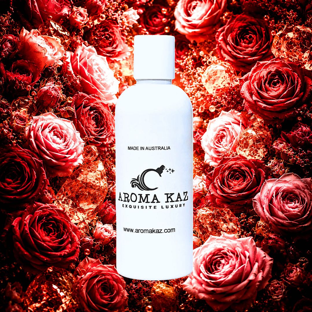 Rose Musk Body Wash Shower Gel – vegan, cruelty-free featuring romantic rose and smooth sensual musk, handmade in Australia.