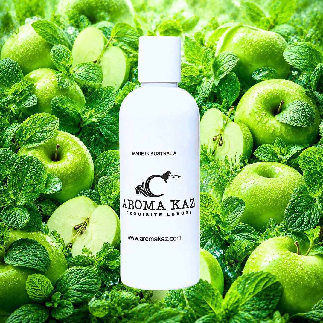 Apple Mint Body Massage Oil – vegan, cruelty-free refreshing oil with crisp apple and cool mint notes, handmade in Australia.