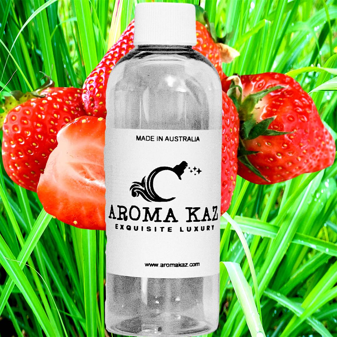 Strawberry Lemongrass Vegan candle and soap making fragrance oil, cruelty-free and made in Australia. Ideal for DIY crafts, candles, soaps, bath body and home fragrance projects.