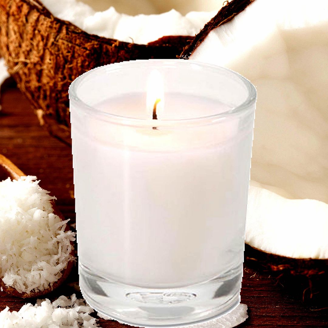 Fresh Coconut Scented Eco Soy Votive Candles Hand Poured