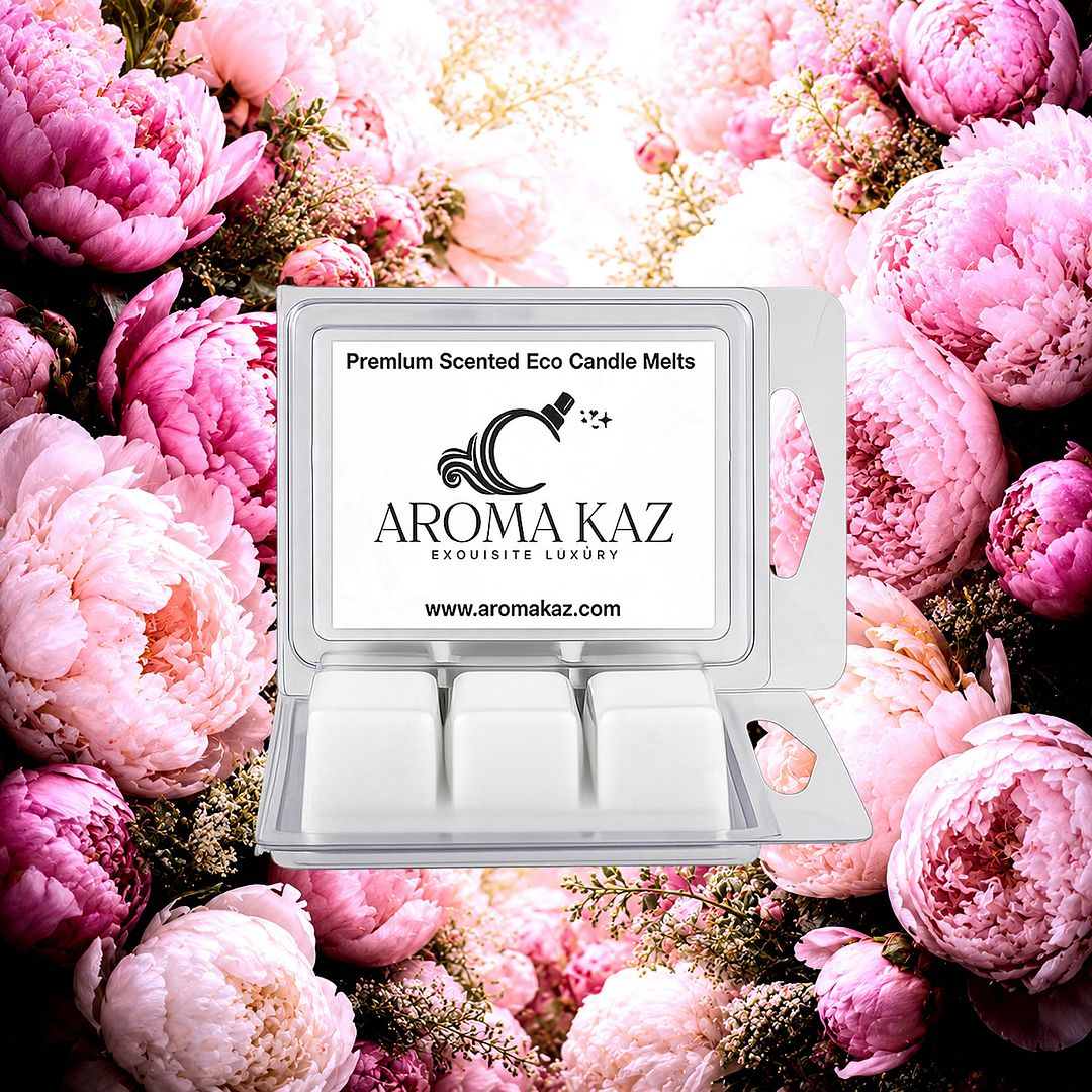 Peony eco soy wax melts – vegan, cruelty-free featuring soft romantic peony blossoms, handmade in Australia.