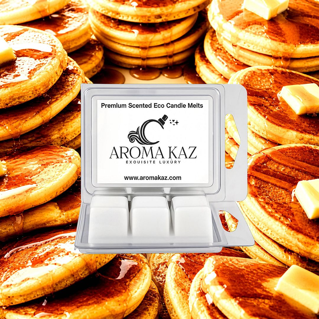Pancakes & Maple Syrup eco soy wax melts – vegan, cruelty-free featuring fluffy pancake sweetness and rich maple syrup, handmade in Australia.