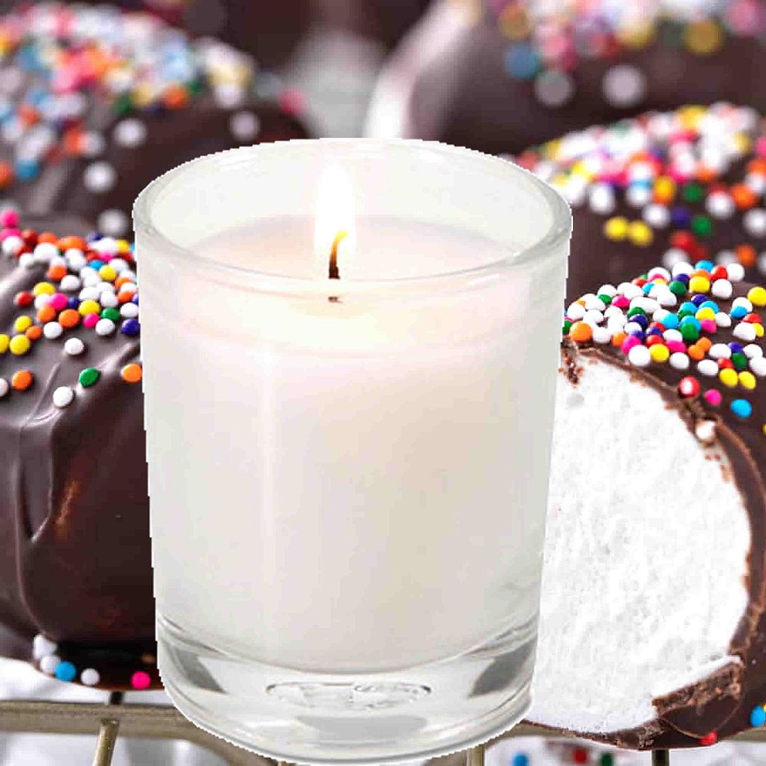 Chocolate Marshmallows Scented Eco Soy Votive Candles Hand Poured