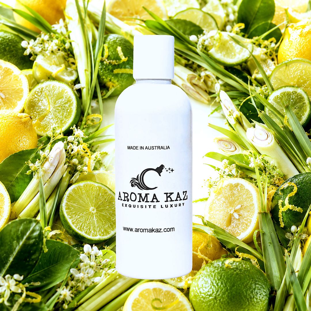 Lemongrass & Limes Body Wash Shower Gel – vegan, cruelty-free featuring zesty lime and citrus lemongrass, handmade in Australia.