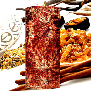 Musk Patchouli Palm Wax Pillar Candle