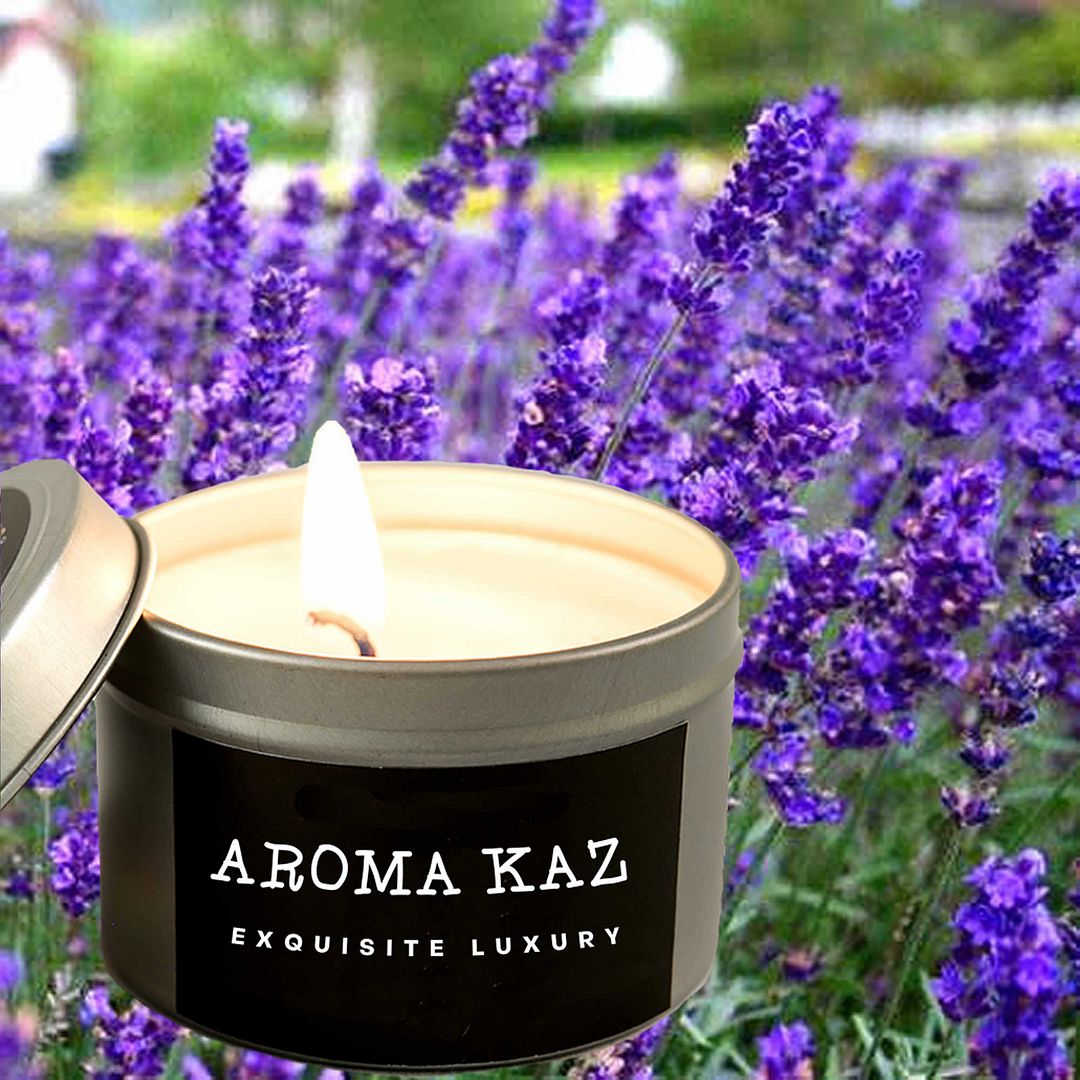 Lavender & Lemongrass Scented Eco Soy Tin Candles Hand Poured