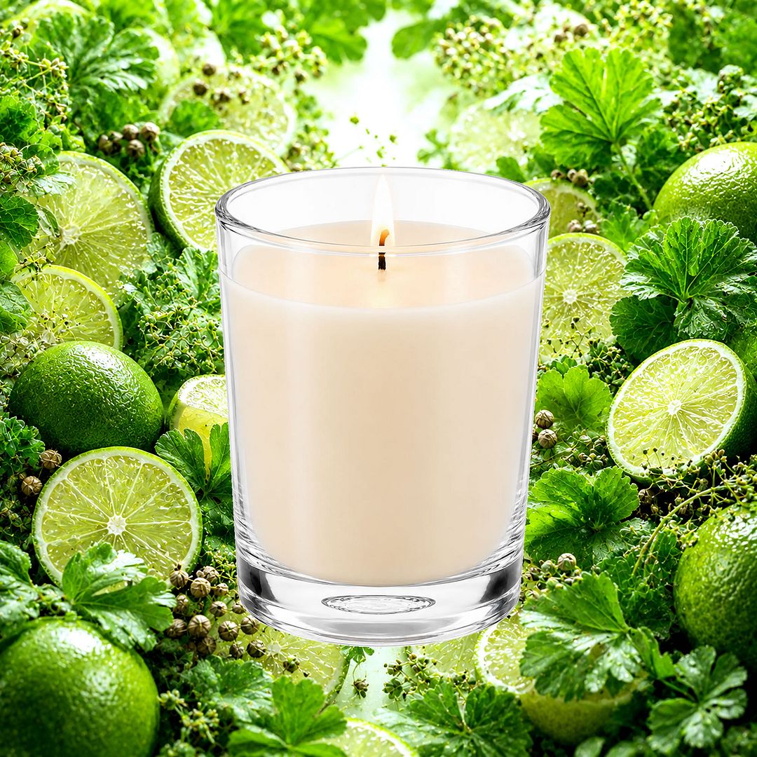 Lime Infusion No.5 Scented Votive Candles eco soy plant based – vegan, cruelty-free featuring fresh desert lime and herbal sea parsley, handmade in Australia.